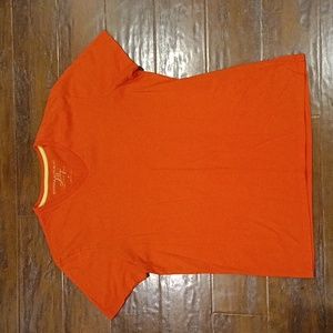 Banana Republic Milly Collection Sunset Orange V Neck Tee Size M
